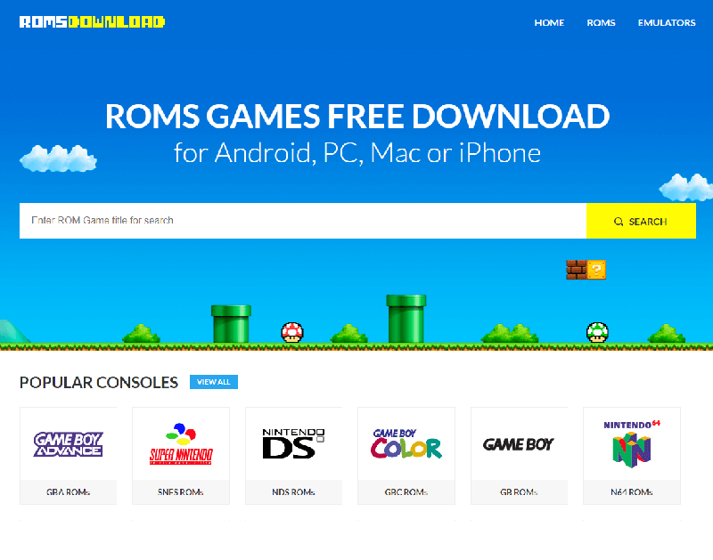 FREE ROMs ISOs Download for SNES, NES, GBA, PSX, MAME, PS2, PSP