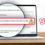 [Solved] A Service Installation Section in this INF is Invalid Error