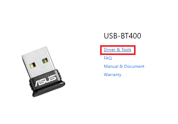 USB BT400 - Driver & Tools