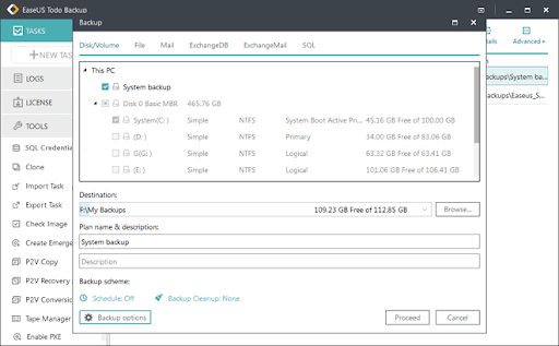 Download and launch EaseUS Todo Backup