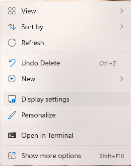 Update your Display Settings