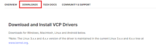 USB to UART Bridge VCP Drivers - Download