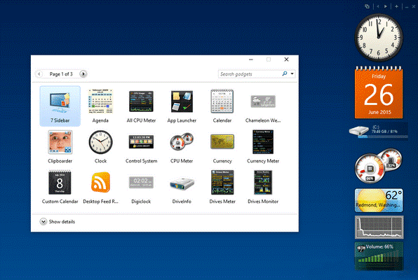 desktop gadgets windows 11