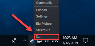 Steam icon - Choose Exit