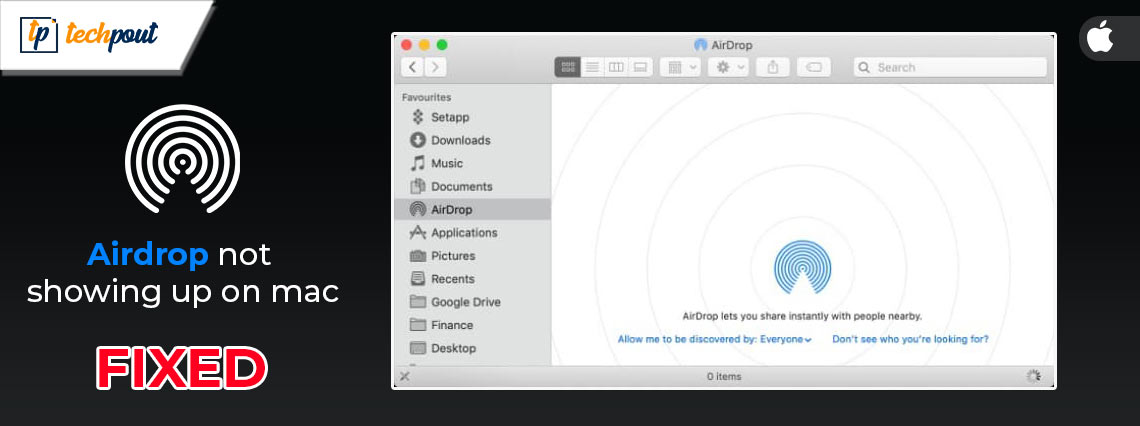 How to Fix airdrop not showing up on mac