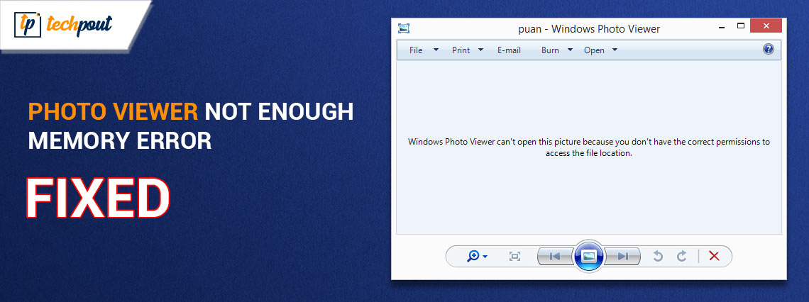 Windows photo viewer can't run because not enough memory? - Super User