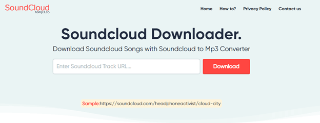 SoundCloud to MP3.co