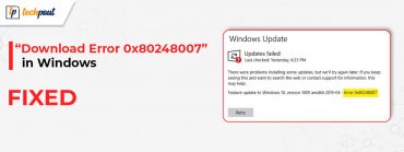 How To Fix Update 0x80248007 Error in Windows 11, 10