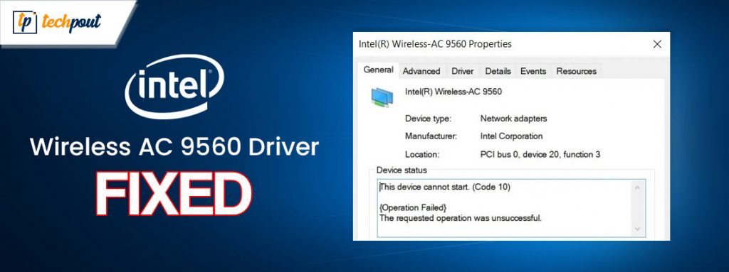 Intel Wireless AC 9560 Driver Not Working FIXED