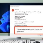 How to Solve exception_access_violation Error