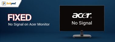 How to Fix No Signal on Acer Monitor