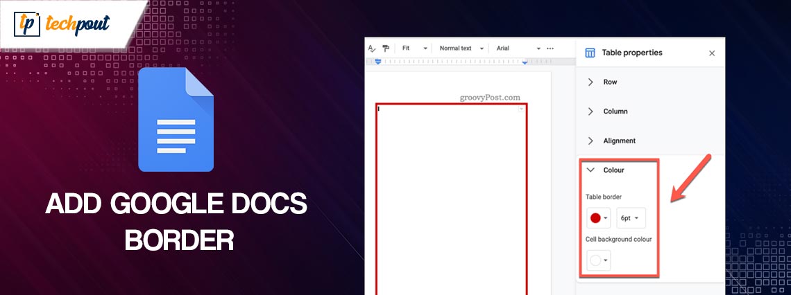 How to Add Google Docs Border