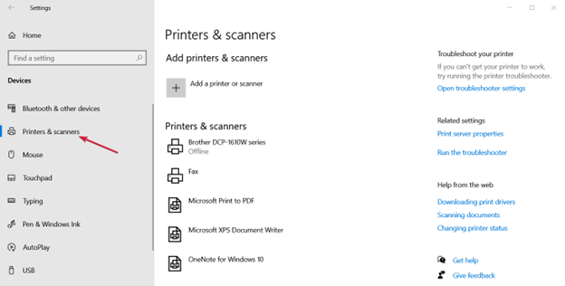 Select Printers & Scanners