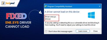 How to Fix ene.sys Driver Cannot Load on Windows 11