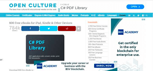 Open Culture - PDF Drive Alternative