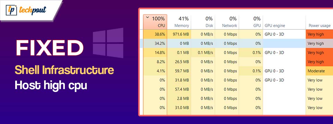 How to Fix Shell Infrastructure Host High CPU Windows 10, 11