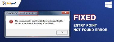 Entry Point Not Found Error in Windows 11/10/8/7: Fixed