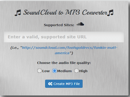 SoundCloud To MP3 Converter