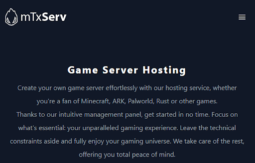 mTxServ - Free Rust Server Hosting Services