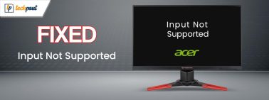 How to Fix Input Not Supported Acer Monitor