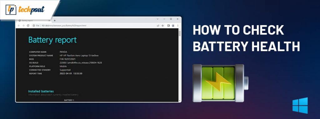 How To Check Battery Health Windows 11 | TechPout