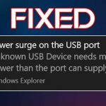 How To Fix Power Surge On USB Port in Windows 10, 11