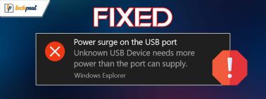 How To Fix Power Surge On USB Port in Windows 10, 11