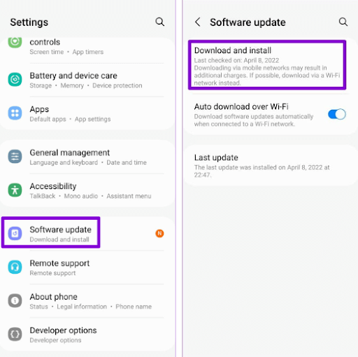 Install Android Updates