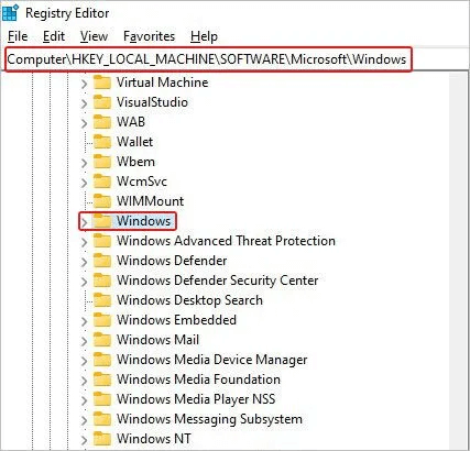 HKEYCURRENTUSER-Software-Microsoft-Windows