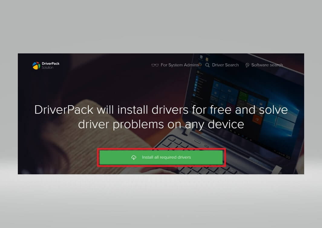 Install driverpack solution