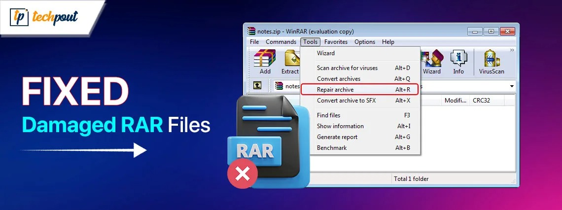 How to Fix Damaged RAR Files