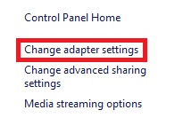  Change Adapter Settings