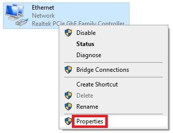 Ethernet Properties