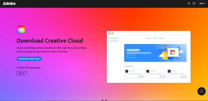 Download Creative Cloud.