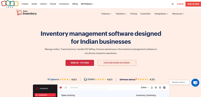 Zoho Inventory