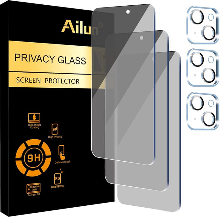 Ailun 3 Pack Privacy Screen Protector for iPhone