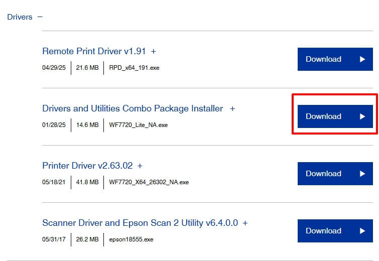 Epson WF 7720 driver download (1)
