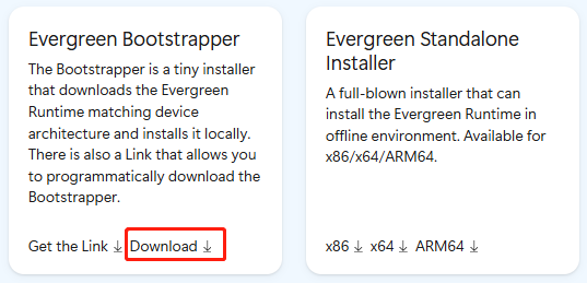 Download the WebView2 Runtime
