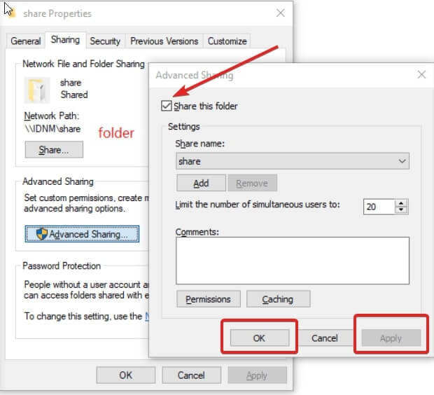 share this folder