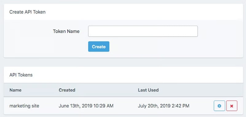 API