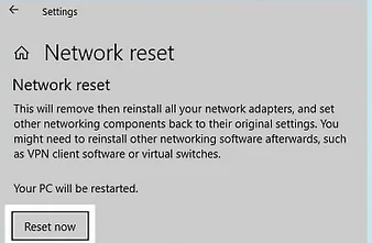 network reset