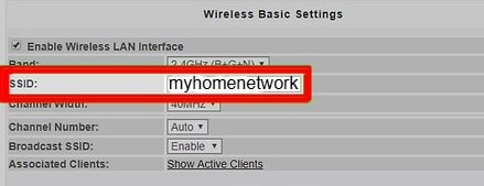ssid on router
