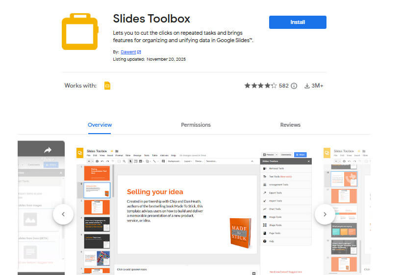 Slides Toolbox