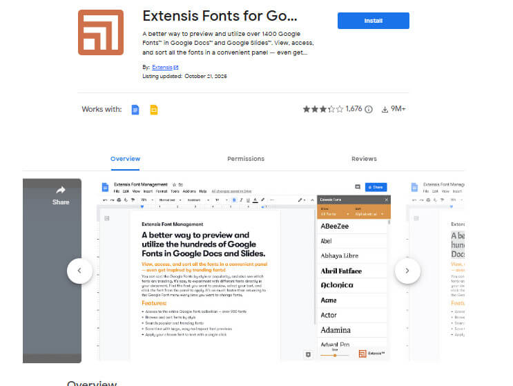 Extensis Fonts