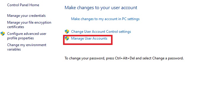 manage another account