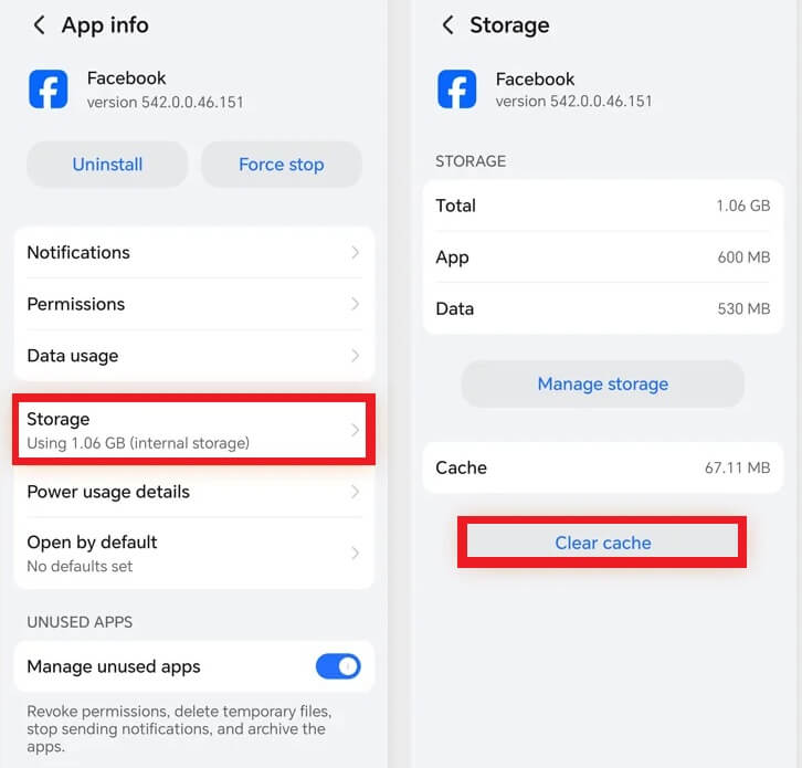 Clear Cache and Cookies in facebook