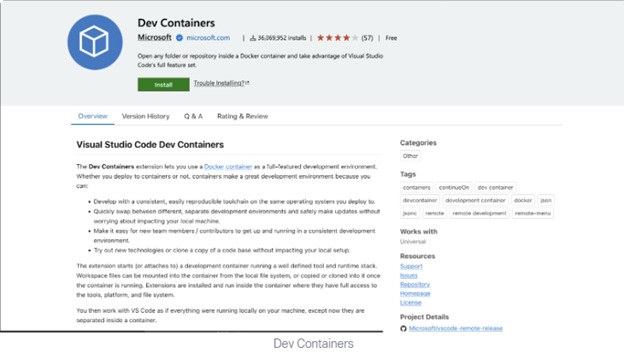 dev container