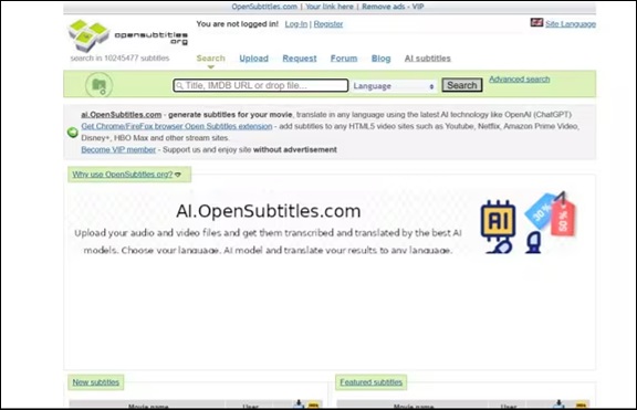 Open subtitles