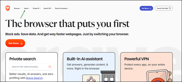 Brave private browser