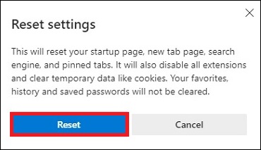 reset